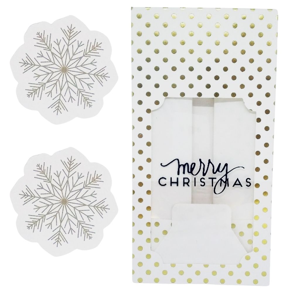 Snowflake Paper Candy Bags / Dulceros de Papel Copo de Nieve
