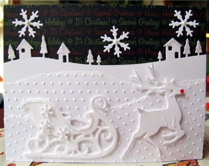 Suaje de Corte de Placa de Copo de Nieve / Snowy Scene Dados de Corte / Suajes / Troqueles Memory Box