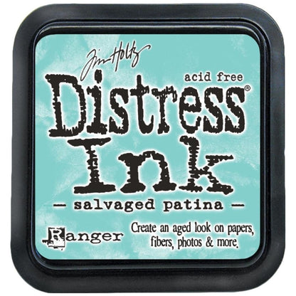 Tim Holtz Distress Salvaged Patina / Tinta para Sellos Azul Tintas Ranger