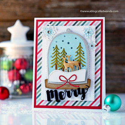 Merry Little Christmas Paper Pad 6" / Block de Papel Decorado Navidad Descontinuado Pebbles