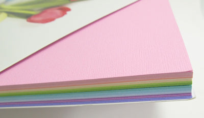 Spring 12" x 12" Papers / Block de Cartulina Texturizada Colores Pastel Descontinuado American Crafts