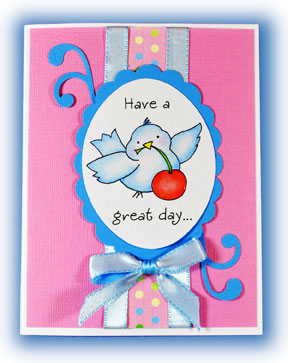 Cupcake Birdy Stamps / Sellos de Polímero Pájaro y Cupcake Descontinuado Honey Pop
