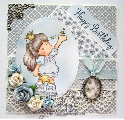 Catch a Star Cling Stamp / Sello Cling Tilda Estrella Descontinuado Magnolia