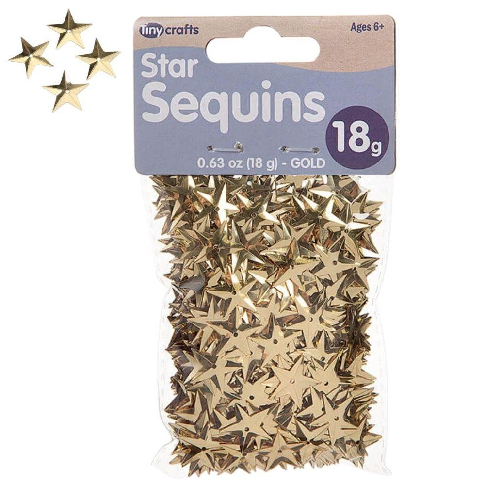 Star Sequins Gold / Lentejuelas de Estrellas Doradas Descontinuado Tiny Crafts