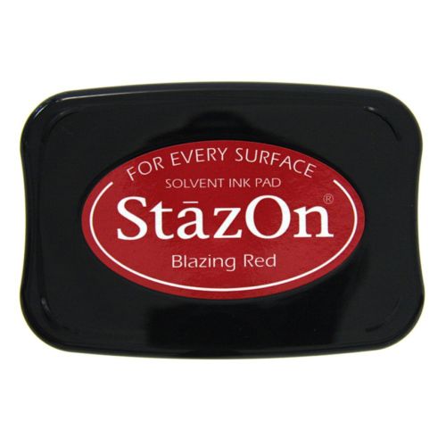 StazOn Blazing Red / Tinta Solvente Rojo Ardiente Tintas Tsukineko