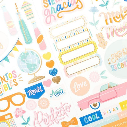 Buenos Dias Cardstock Stickers / Estampas de Cartulina Stickers American Crafts