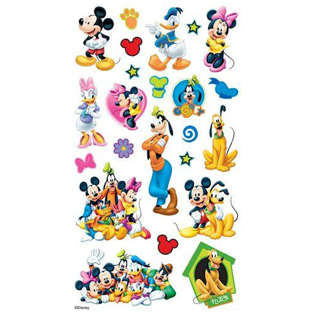 Mickey and Friends Stickers  / Estampas de Mickey Mouse y sus Amigos. Stickers Ek Success