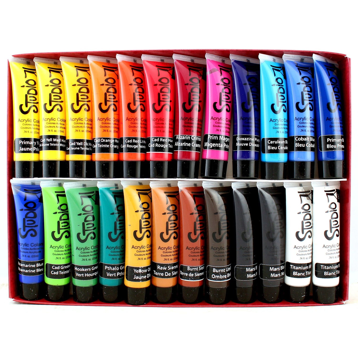 Acrylic Paint Set  / Juego de Pinturas Acrilicas 24 pz. Acrìlicos Studio 71