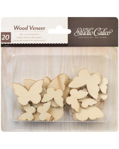 Butterflies Wood Veneer / Mariposas de Madera Descontinuado Studio Calico