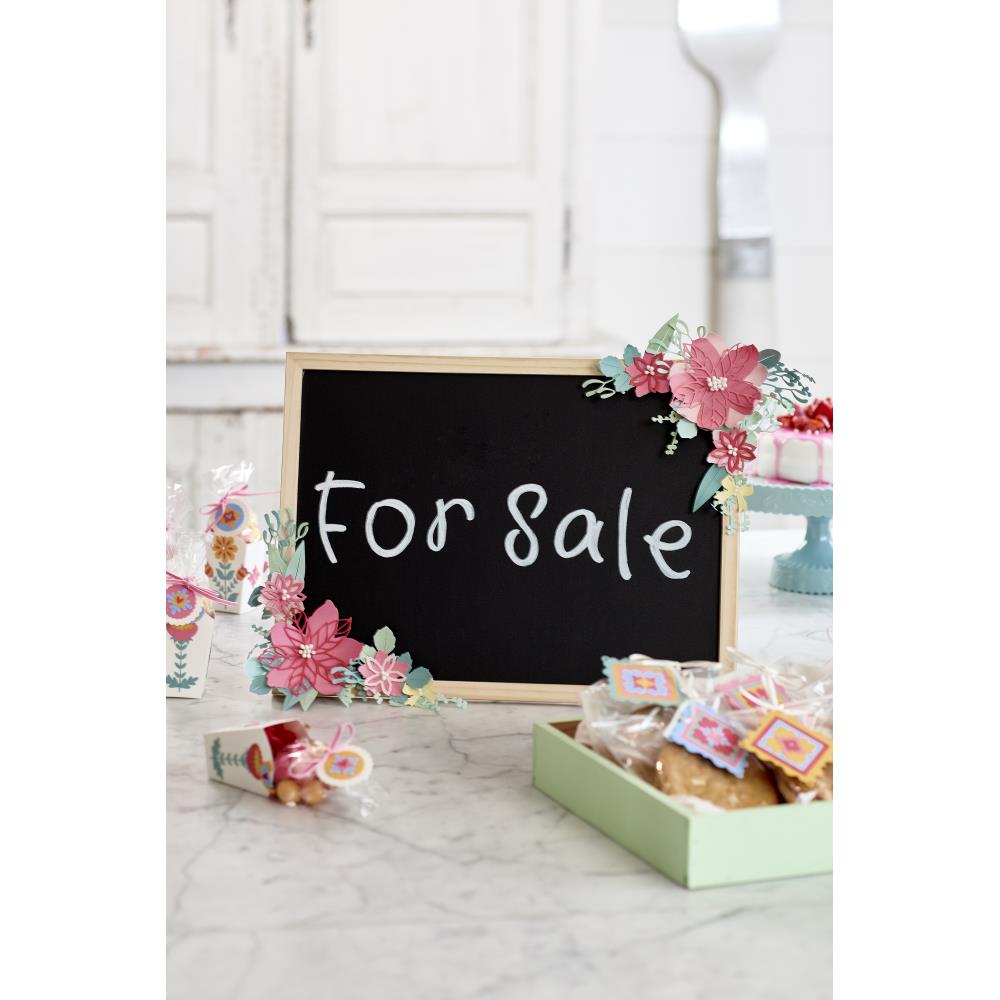 Thinlits Folk Art Elements Die / Suajes Flores Populares Descontinuado Sizzix