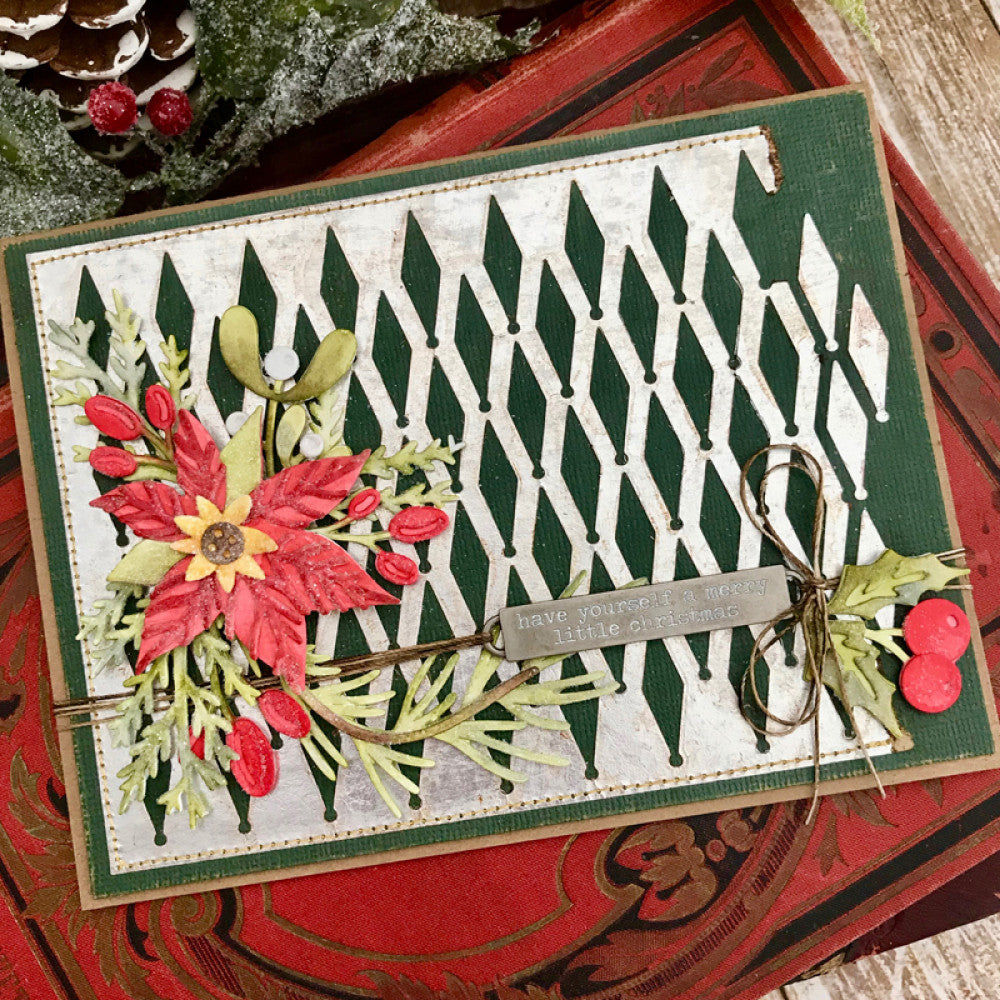 Tim Holtz Thinlits Large Funky Die / Suajes de Flores de Festividades Descontinuado Sizzix