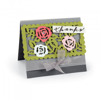 Thinlits Dies Rose Vines / Suaje Fondo de Rosas Dados de Corte / Suajes / Troqueles Sizzix