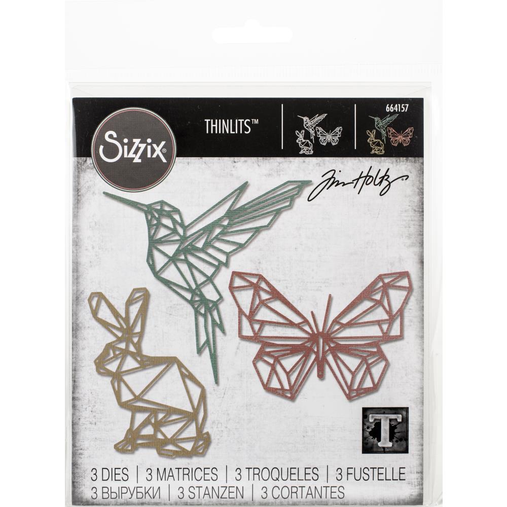 Thinlits Geo Springtime Die / Suajes Silueta de Animales de Primavera Descontinuado Sizzix