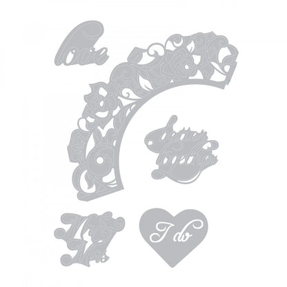 Thinlits Cupcake Wrapper &amp; Toppers Dies / Suaje Cubre Cupcake y Topper Descontinuado Sizzix