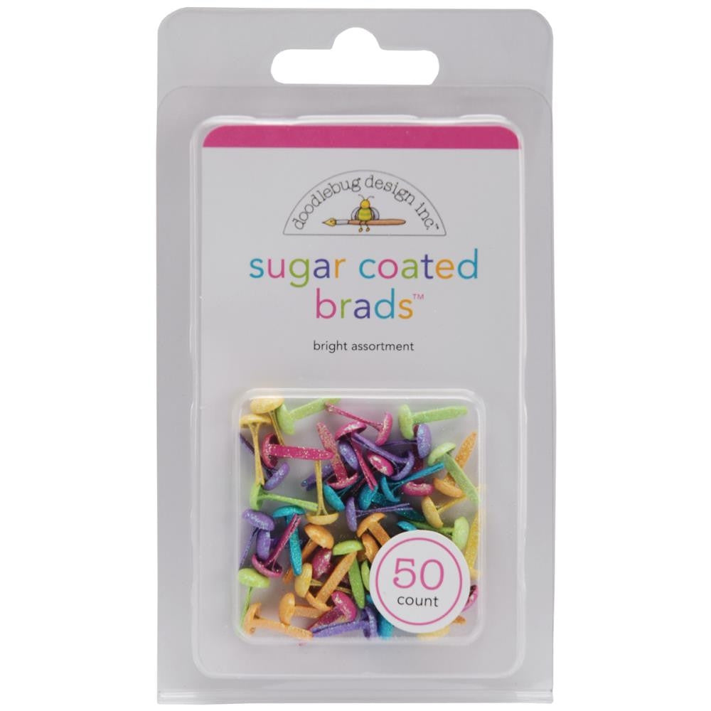 Bright Assorted Sugar Coated Brads Descontinuado Doodlebug