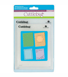 Wedding Suit Set Cuttlebug / Folder de Grabado Boda Descontinuado Cuttlebug