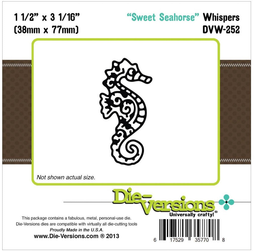 Suaje de Corte de Caballito de Mar / Sweet Seahorse Descontinuado Die-versions