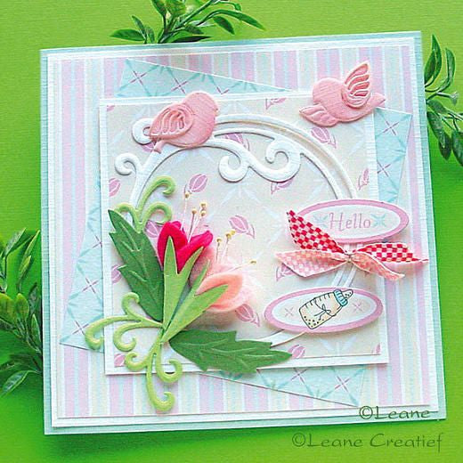 Suaje de Corte de Circulo Decorado y Flores / Frame Swirl Descontinuado Leane Creatief