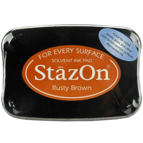 StazOn Rusty Brown / Tinta Solvente Marrón Oxido Descontinuado Tsukineko