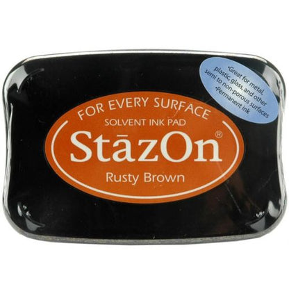 StazOn Rusty Brown / Tinta Solvente Marrón Oxido Descontinuado Tsukineko