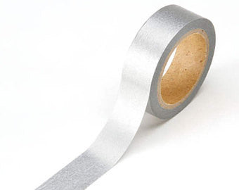 Washi Tape Silver / Cinta Adhesiva Washi Tape Darice