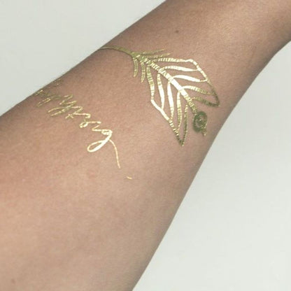 Temporary Tattoo Paper Gold 8.5 x 11&quot; / Papel para Tatuajes Temporales Oro Acetato y Especializados Silhouette