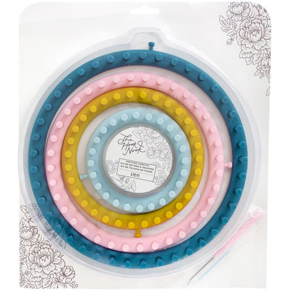 Round Knitting Loom Set / 4 Telares para Tejido Descontinuado The Hook Nook