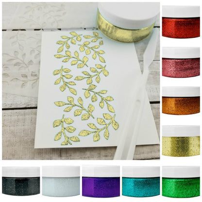 Gina K Designs Glitz Glitter Gel Gold / Gel Diamantina Dorado Pastas Texturizadoras y Medios Mixtos Gina K Designs