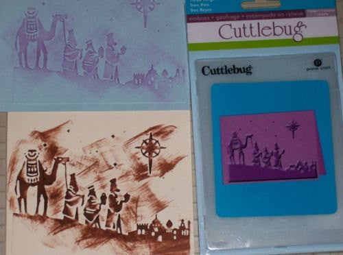 Folder de Grabado / Embossing Folder Three Kings Descontinuado Cuttlebug