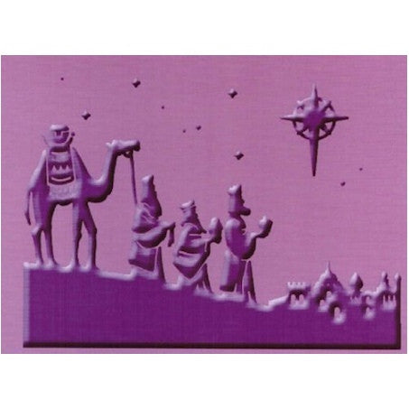 Folder de Grabado / Embossing Folder Three Kings Descontinuado Cuttlebug