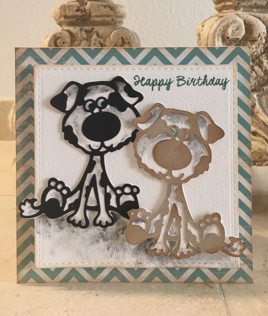 Funny Dog Die / Suaje de Perrito Descontinuado Cheery Lynn Designs