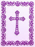 Frame with Cross / Cruz con Marco Descontinuado Cheery Lynn Designs
