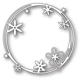 Scribble Flower Circle Die / Suaje de Corte Circulo de Flores Descontinuado Poppy Stamps