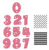 Party Numbers Die & Stamp / Set de Suajes y Sellos Números de Fiesta Descontinuado Marianne design