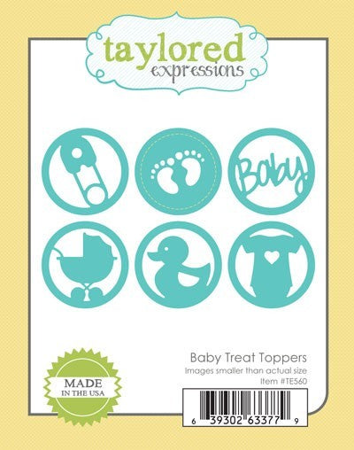 Baby Treat Toppers Dies / Suajes Circulares de Bebe Descontinuado Taylored Expressions