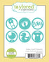 Baby Treat Toppers Dies / Suajes Circulares de Bebe Descontinuado Taylored Expressions