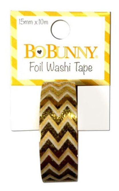 Washi Tape Gold Foil Chevron / Cinta con Dorado Descontinuado BoBunny