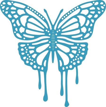 Dripping Butterfly Die / Suaje de Mariposa Goteando Descontinuado Cheery Lynn Designs