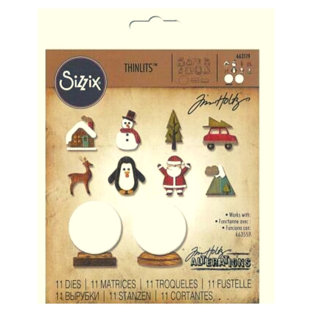 Thinlits Snowglobes Die / Suaje Globos de Nieve Navidad Dados de Corte / Suajes / Troqueles Sizzix