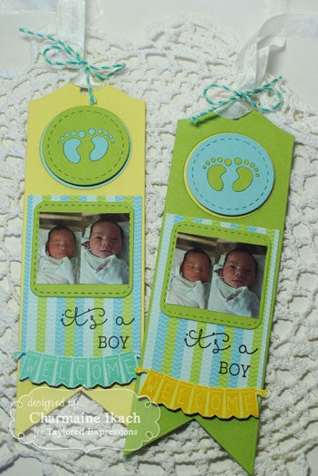 Baby Treat Toppers Dies / Suajes Circulares de Bebe Descontinuado Taylored Expressions