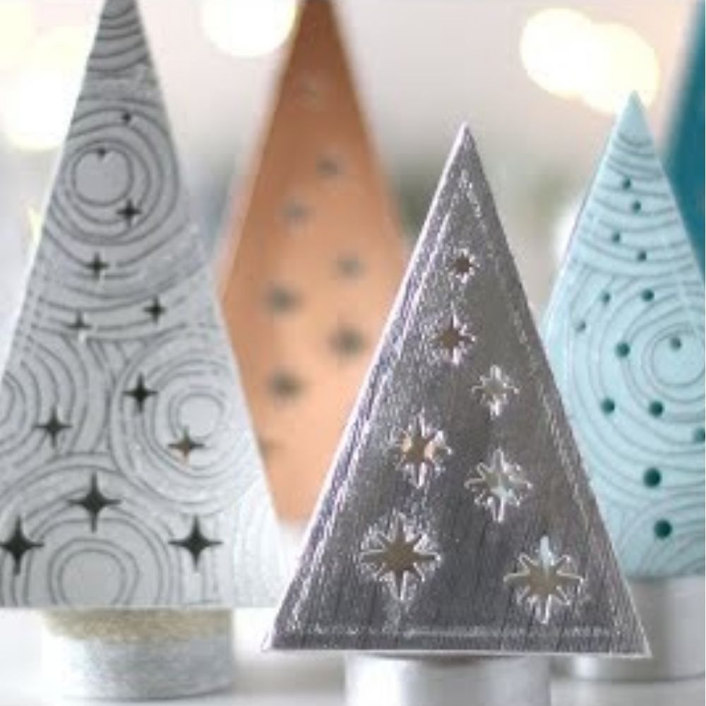 Thinlits Snowy Stars Die / Suaje Estrellas Navideñas Dados de Corte / Suajes / Troqueles Sizzix