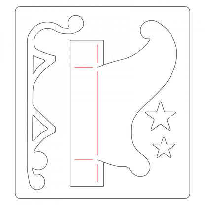 Thinlits 3D Sleigh Die / Suaje de Trineo 3D Descontinuado Sizzix