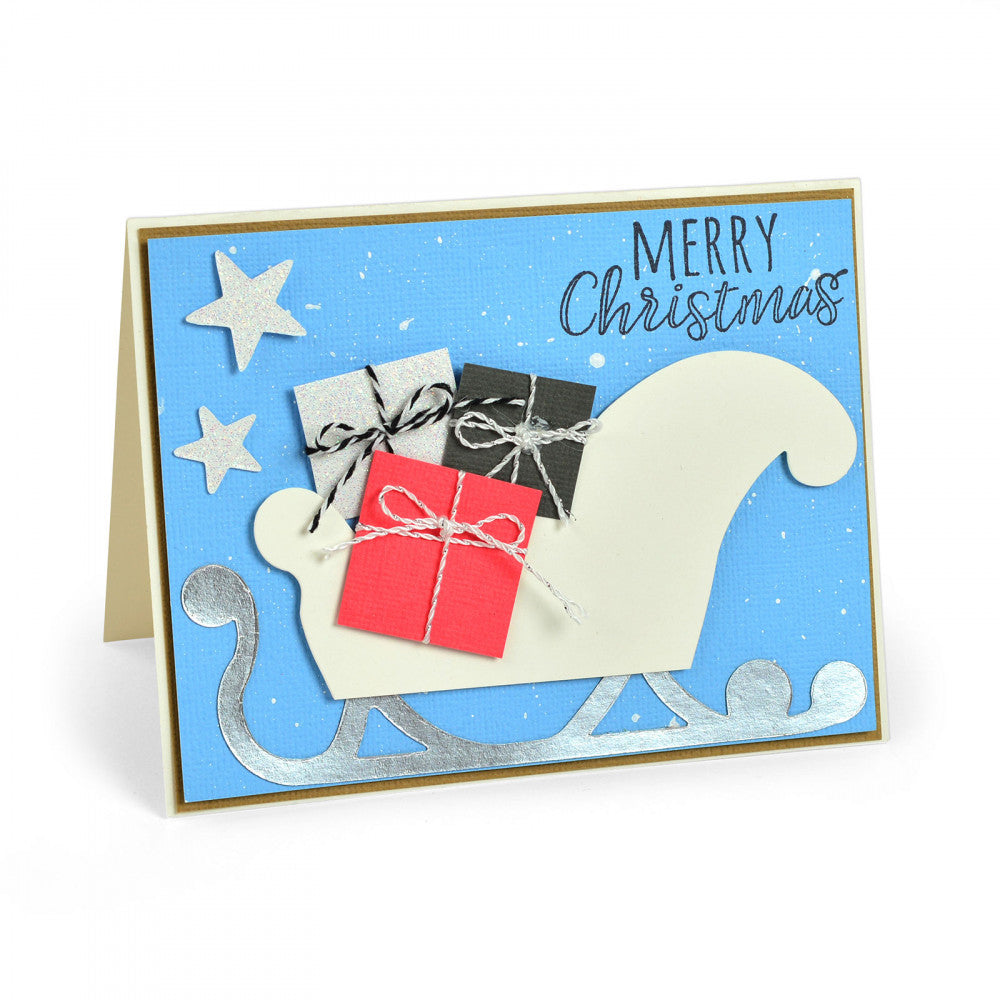Thinlits 3D Sleigh Die / Suaje de Trineo 3D Descontinuado Sizzix