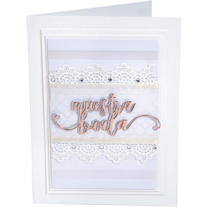 Nuestra Boda Cutting Die  / Suaje de Nuestra Boda Descontinuado Sizzix