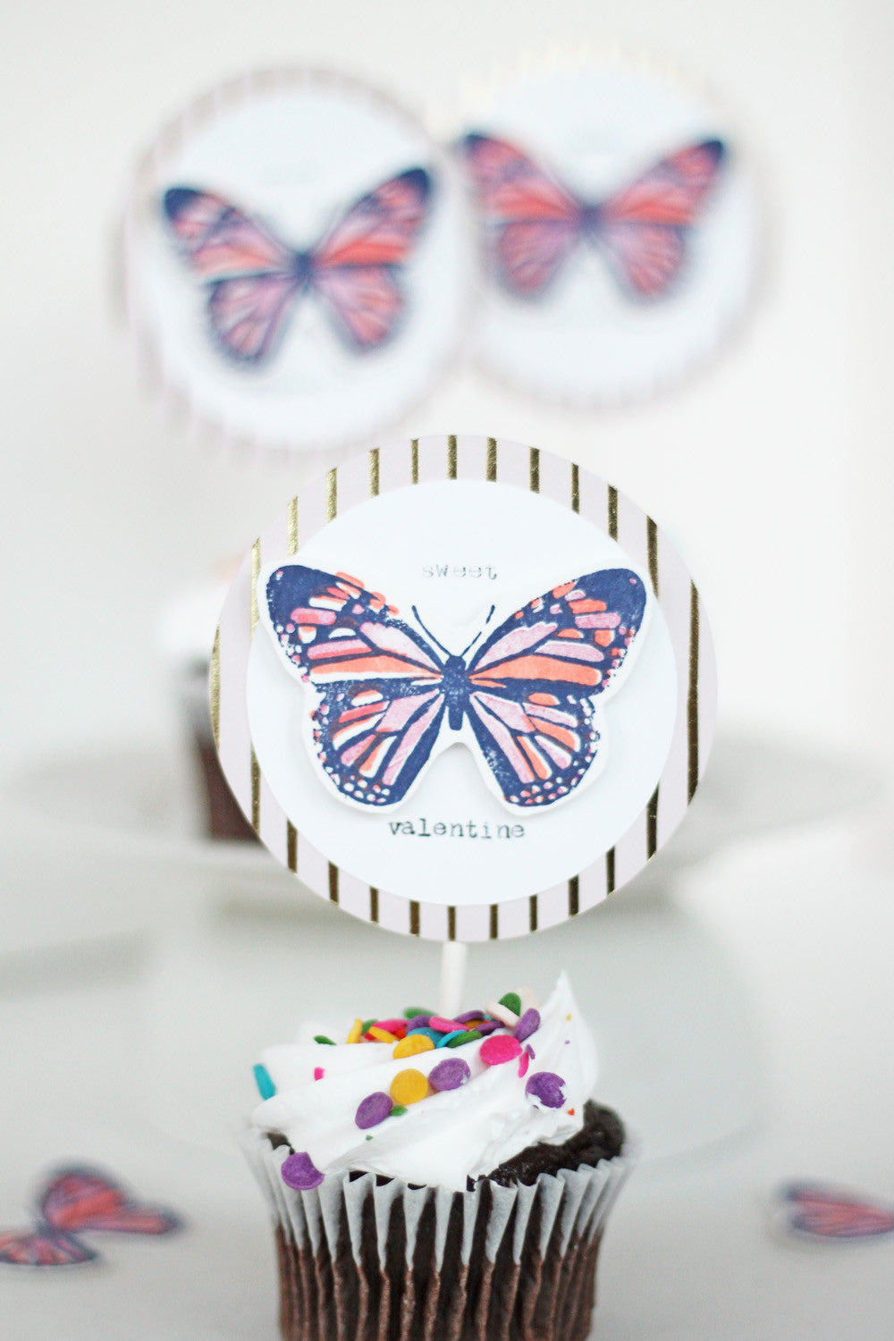 CMYK Butterfly Stamps / Sellos de Polímero para usarse en Capas Descontinuado We R Memory Keepers