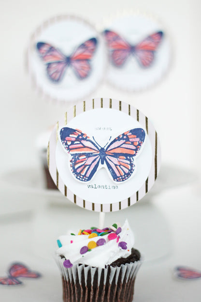 CMYK Butterfly Stamps / Sellos de Polímero para usarse en Capas Descontinuado We R Memory Keepers