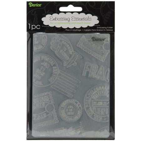 Embossing Travel Icon Background  / Folder de Grabado Viajes Descontinuado Darice