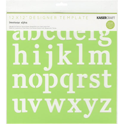 Lowercase Alphabet Stencils / Esténcil De Alfabeto DESCONTINUADO Kaiser Craft