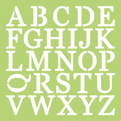 Uppercase Alphabet Stencils / Esténcil De Alfabeto Descontinuado Kaiser Craft