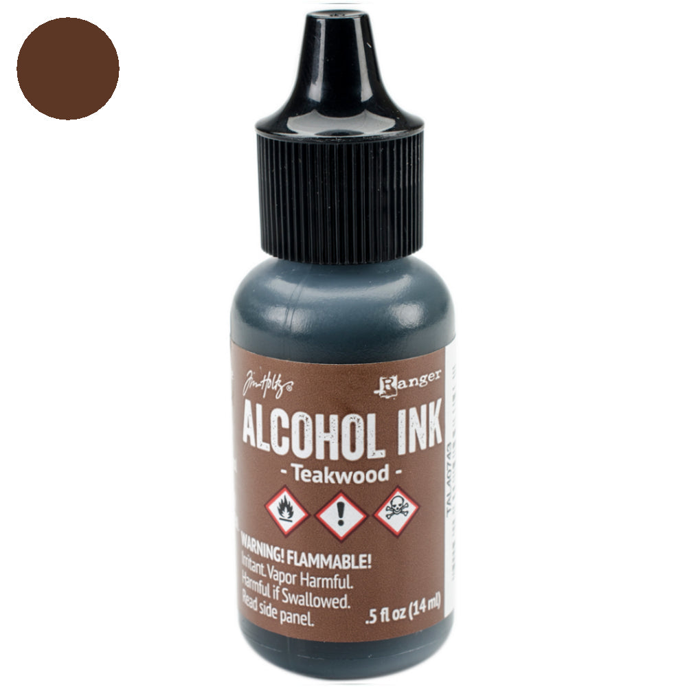 Tim Holtz Alcohol Teakwood / Tinta al Alcohol Madera Tintas al Alcohol Ranger